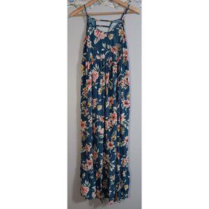 Band of Gypsies Medium Floral Maxi Multicolor Flowy Wedding Garden Party Casual